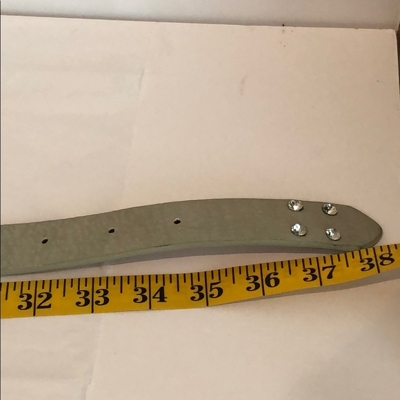 Vera Pelle Jeweled Leather Belt - Picture 7 of 8